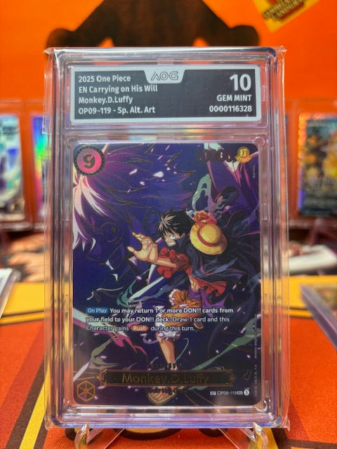 Monkey.D.Luffy - OP09-119 (SP) AOG Graded 10 (Gem Mint)